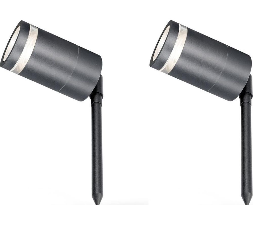 Marinus Range 4L2/2004 Smart LED Outdoor Light - Grey, Twin Pack