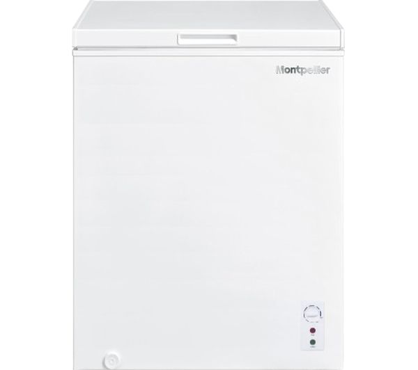 An image of MONTPELLIER MDACF137W Chest Freezer - White