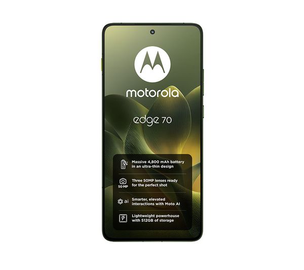 An image of MOTOROLA Edge 70 - 512 GB, Bronze Green