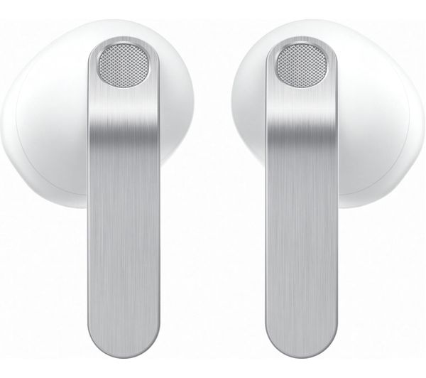 An image of SAMSUNG Galaxy Buds4 Wireless Bluetooth Noise-Cancelling Earbuds - White
