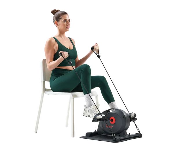 An image of SUNNY HEALTH SF-E324029 Smart Mini Exercise Bike - Black