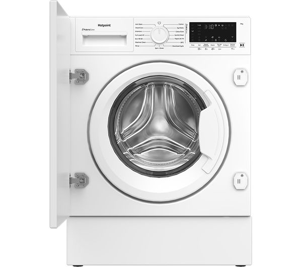 An image of HOTPOINT BIWM91486UK Integrated 9 kg 1400 Spin Washing Machine - White