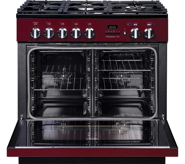 Buy RANGEMASTER Professional+ FXP 90 Dual Fuel Range Cooker - Cranberry ...