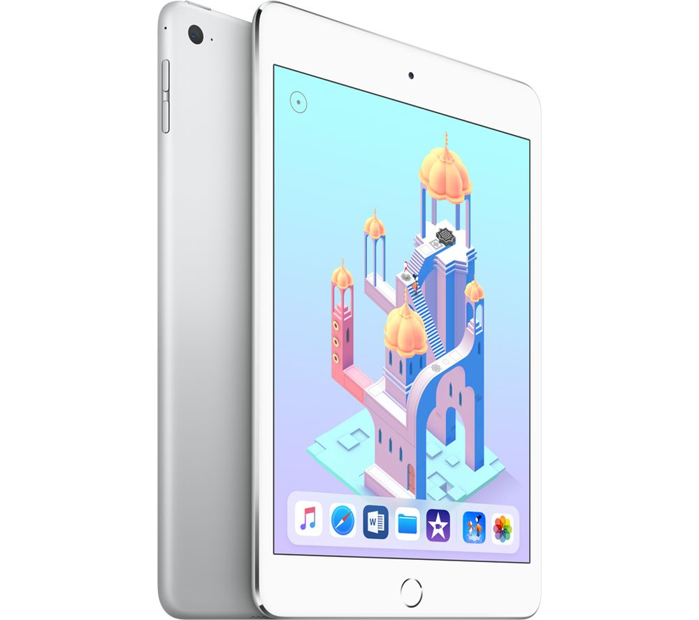 APPLE iPad mini 4 – 128 GB, Silver, Silver