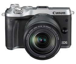 CANON EOS M6 Mirrorless Camera with EF-M 18-150 mm f/3.5-6.3 IS STM Lens - Silver