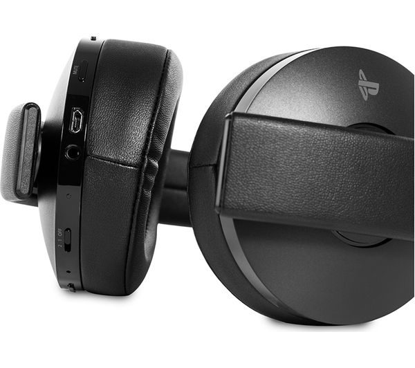 sony gold black wireless 7.1 gaming headset