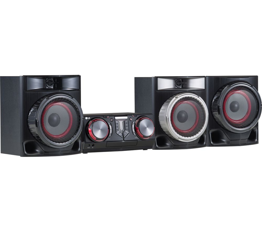 LG CJ45 Bluetooth Megasound Party Hi-Fi System – Black, Black