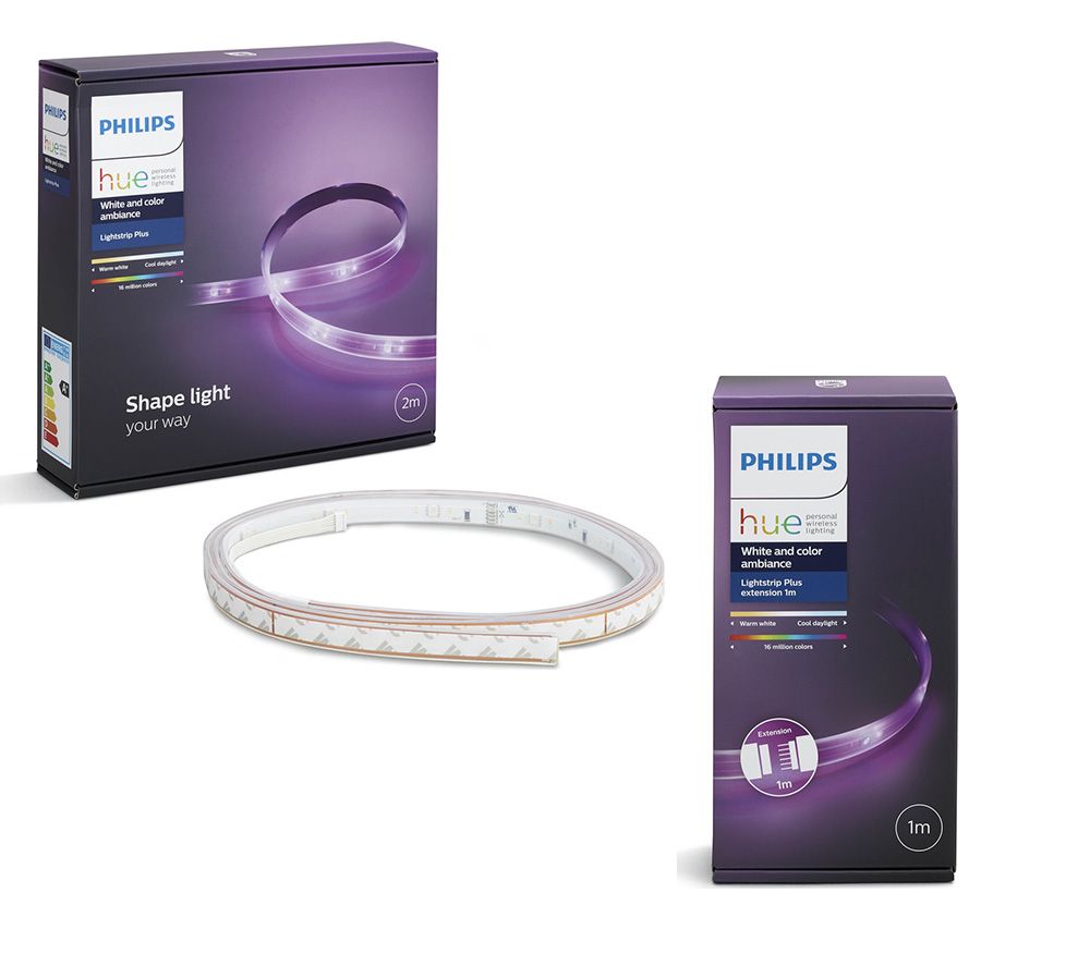 Philips Hue Smart Lightstrip Plus Starter Kit & Led Extension Pack 