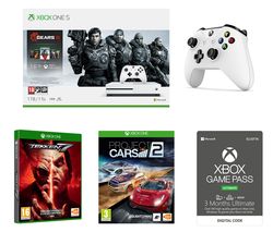 MICROSOFT Xbox One S Gears 5 Special Edition with Tekken 7, Project Cars 2, Wireless Controller and Game Pass Bundle - 1 TB