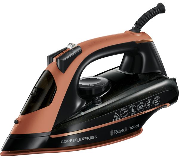 Image of RUSSELL HOBBS 23975 Copper Express Steam Iron - Copper & Black