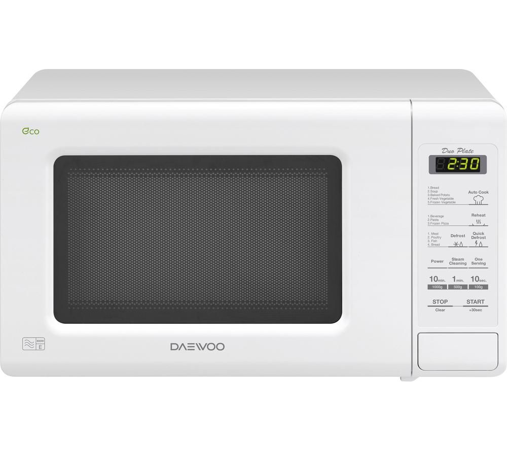 DAEWOO KOR6M1RDW Solo Microwave - White, White