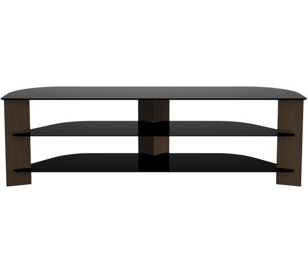 AVF Varano Corner FS1500VARWB 1500 mm TV Stand - Walnut & Black