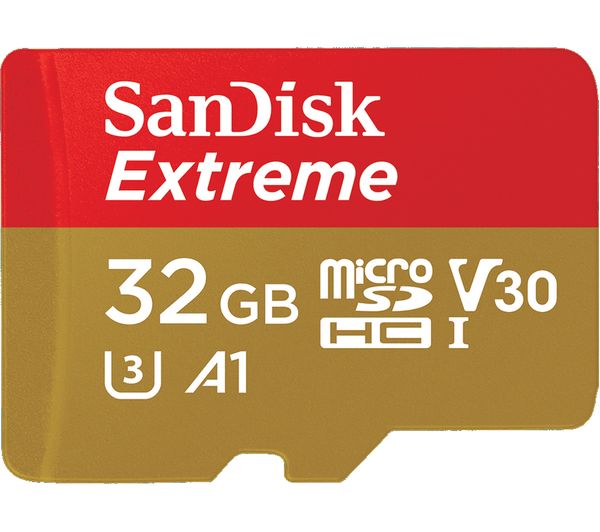 Image of SANDISK Extreme Class 10 microSDHC Memory Card - 32 GB