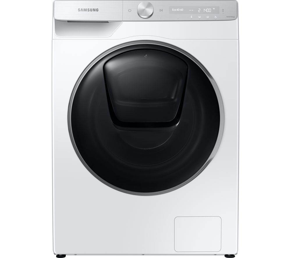 SAMSUNG QuickDrive WD80T954DSH/S1 WiFi-enabled 8 kg Washer Dryer - White`, White