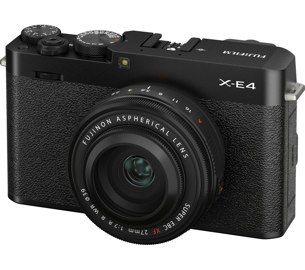 X-E4 Mirrorless Camera with FUJINON XF 27 mm f/2.8 R WR Lens - Black