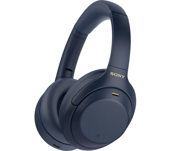 Image of SONY WH-1000XM4 Wireless Bluetooth Noise-Cancelling Headphones - Blue