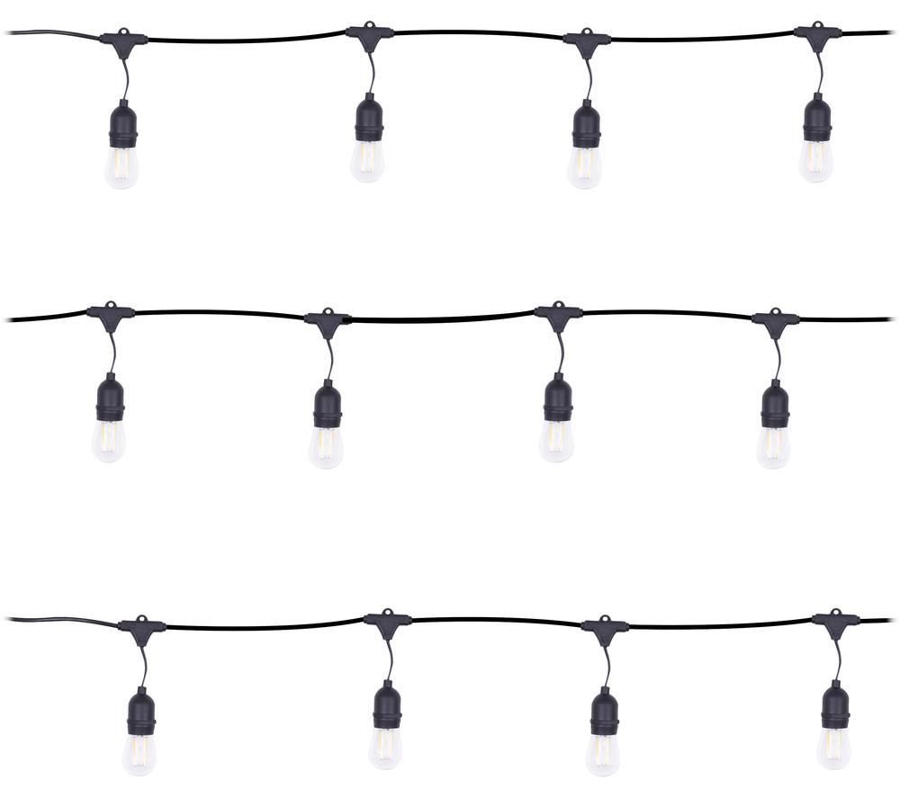 10489 Outdoor LED String Lights - 15 Bulbs
