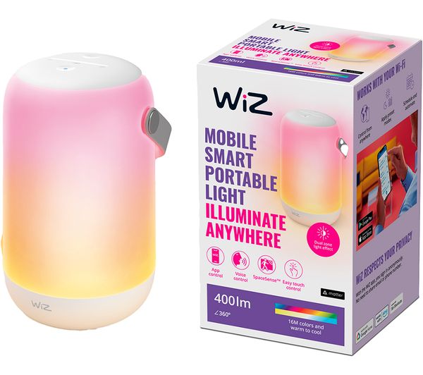Image of WIZ True Portable Smart Table Lamp - White