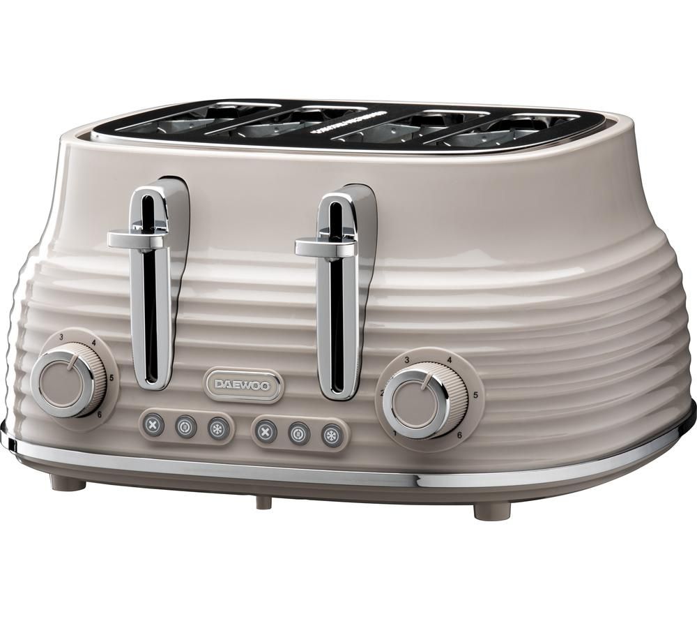 Sienna SDA2483GE 4-Slice Toaster - Taupe