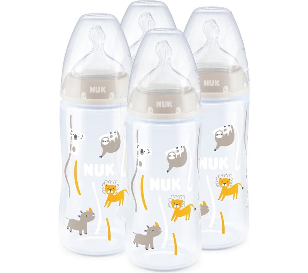 First Choice+ NK10741106 Baby Bottles - 4 Pack, White
