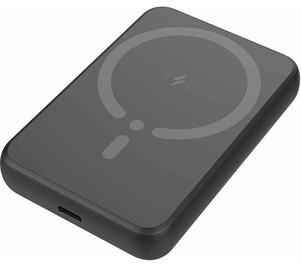 Goji G6p5kms24 Portable Magnetic Wireless Charger Power Bank Black