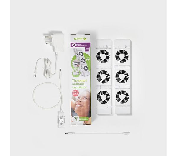 SPEEDCOMFORT Duoset Smart Radiator Fan - White