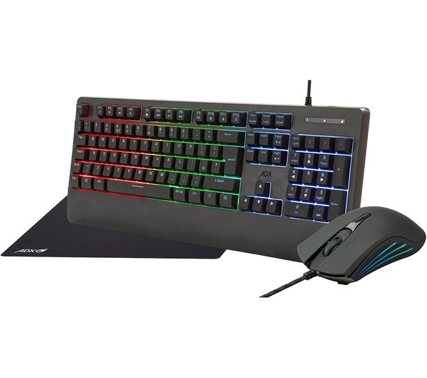 Adx Adxcom325 Firebundle Gaming Keyboard Mouse Set Black