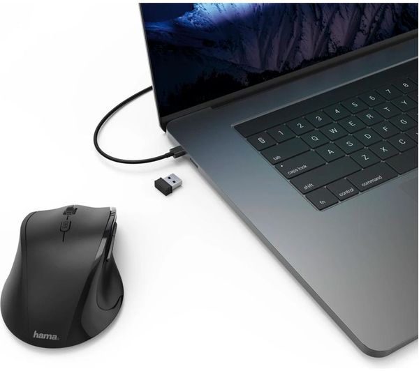 182645 HAMA Riano Wireless Optical Mouse - Left-handed - 182645 - Currys Business