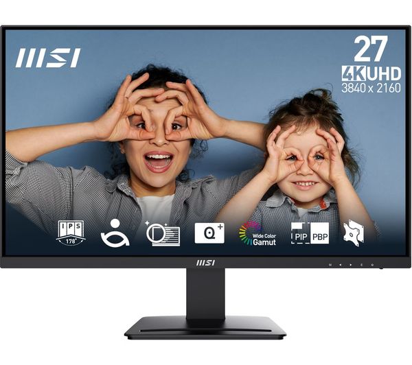 Msi Pro Mp273u 4k Ultra Hd 27 Ips Monitor Black