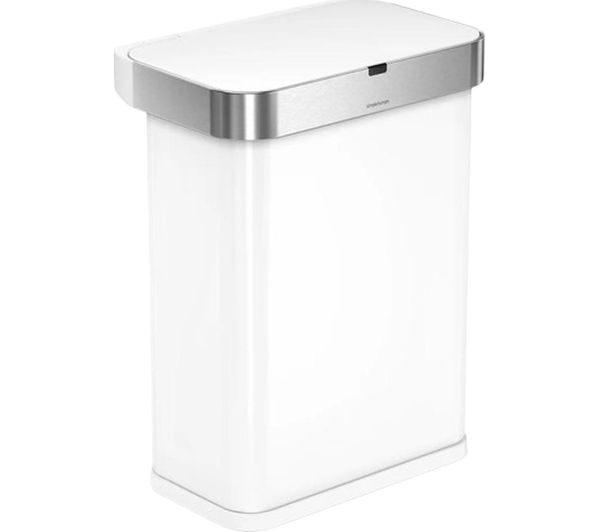 Simplehuman St2033 58 Litre Rectangular Bin White