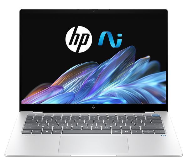 An image of HP OmniBook X 14" Refurbished Laptop, Copilot+ PC - Snapdragon X Plus, 512 GB SSD, Silver (Excellent Condition)