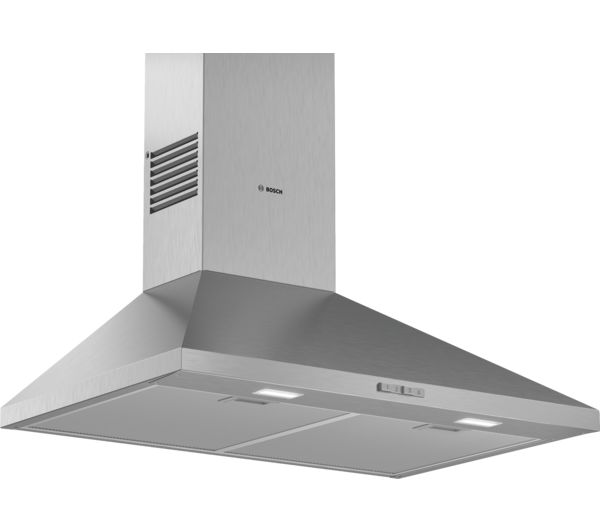 An image of BOSCH Series 2 DWP74BC50B 75 cm Chimney Cooker Hood - Stainless Steel