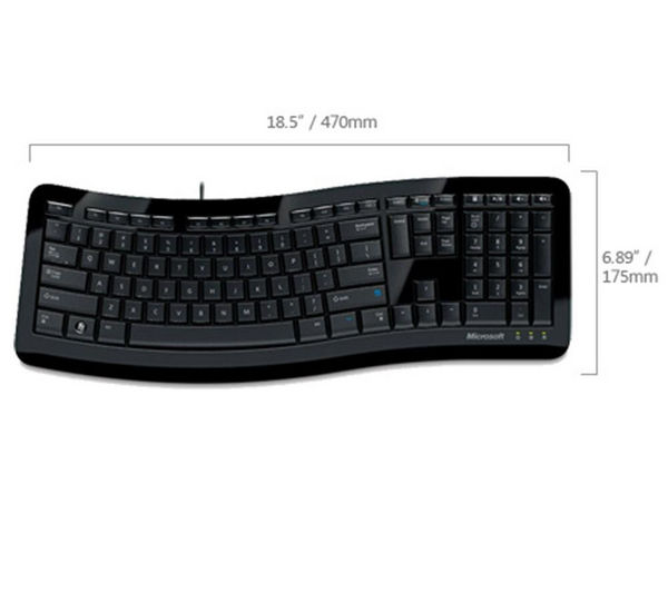 MICROSOFT Comfort Curve Keyboard 3000 3TJ00020 Currys Business