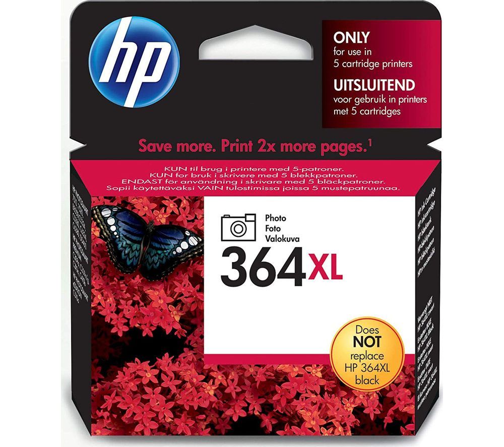 HP 364XL Photo Black Ink Cartridge, Black