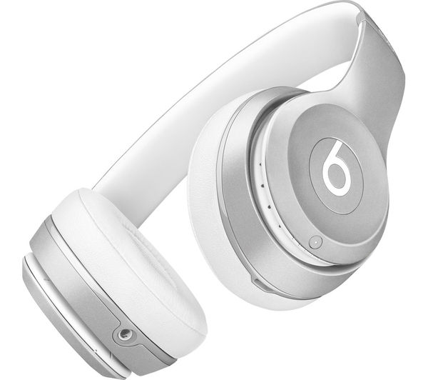 BEATS Solo 2 Wireless Bluetooth Headphones - Silver - MKLE2ZM/A - Currys  Business