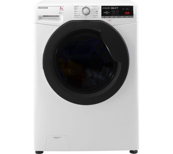 HOOVER Dynamic DXOA48AFN3 NFC 8 kg 1400 Spin Washing Machine - White, White
