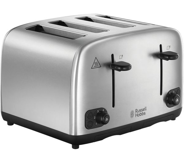 23669034001 RUSSELL HOBBS 24094 4 Slice Toaster Stainless
