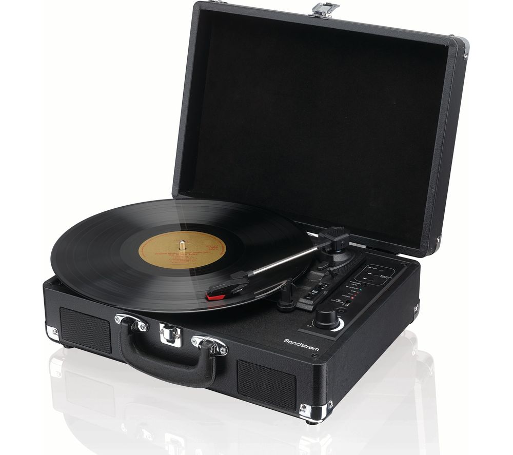 SANDSTROM SL-BTTB19 Portable Belt Drive Bluetooth Turntable