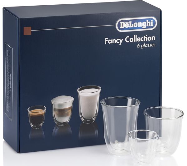 DELONGHI Fancy Collection DLKC302 Double Wall Coffee Glasses