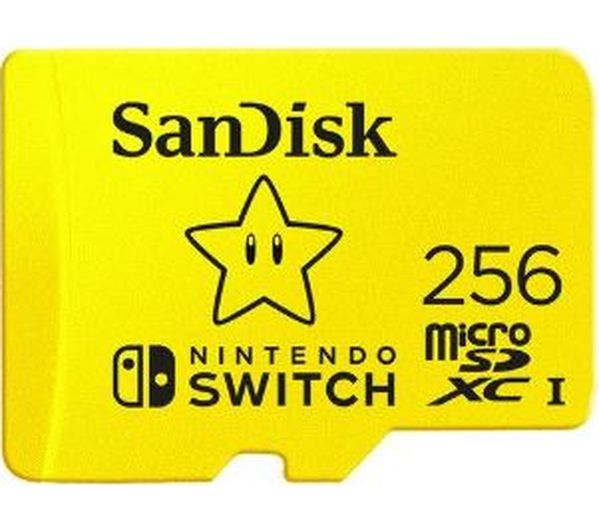 Image of SANDISK High Performance Class 10 microSD Memory Card for Nintendo Switch - 256 GB