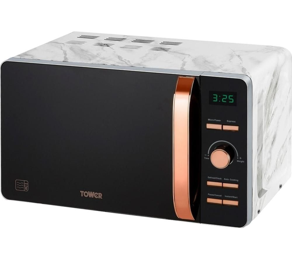 Buy TOWER T24021WMRG Solo Microwave - Marble & Rose Gold | Free