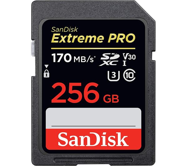 Image of SANDISK Extreme Pro Class 10 SDXC Memory Card - 256 GB