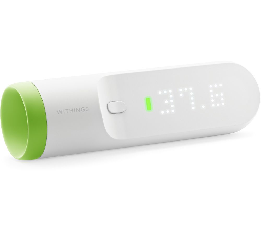 Withings Thermo SCT01 Smart Infrared Temporal Thermometer, Green,White