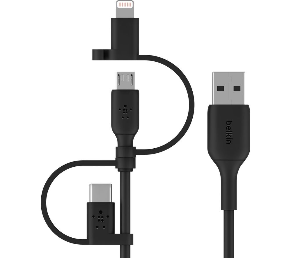 Boost Charge 3-in-1 USB Cable - 1 m