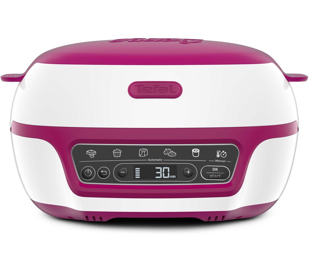TEFAL Cake Factory D�lices KD810140 Mini Oven - Pink & White, Pink