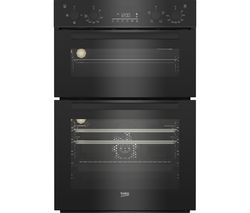 RecycledNet BBDF22300B Electric Double Oven - Black