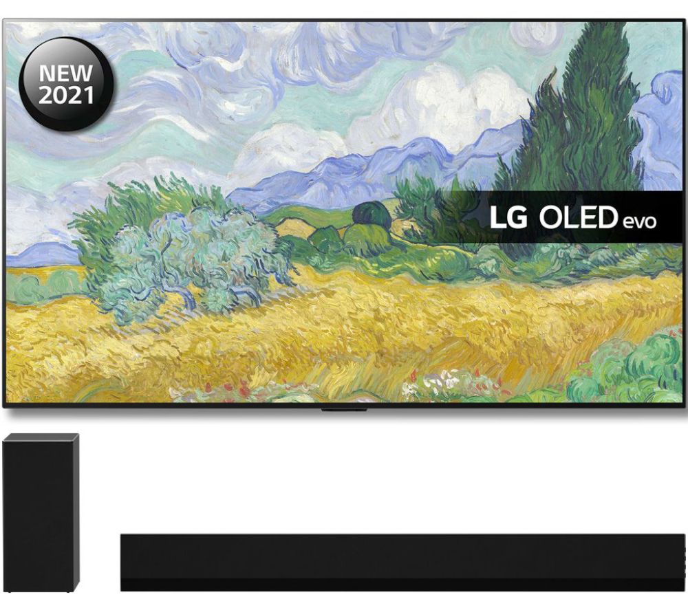 LG OLED77G16LA 77" Smart 4K Ultra HD HDR OLED TV & GX Wireless Sound Bar Bundle