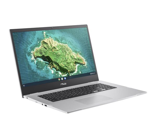 Image of ASUS CX17 17.3" Chromebook - Intel® Celeron®, 128 GB eMMC, Silver