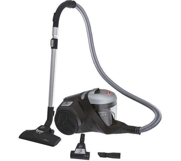 Image of HOOVER H-POWER 300 Pet HP320PET Cylinder Bagless Vacuum Cleaner - Green & Silver