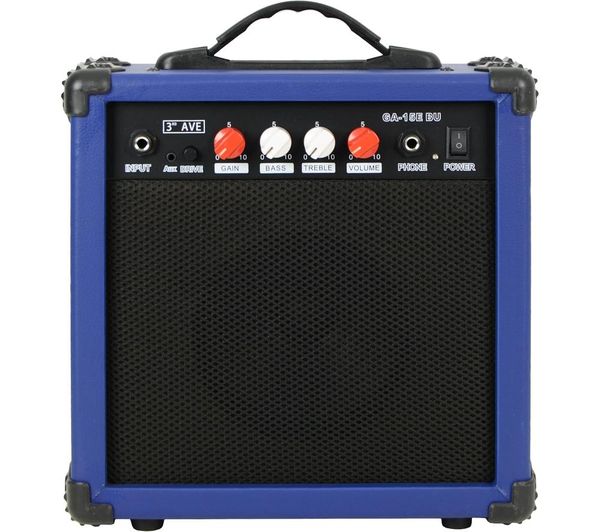 3rd Avenue 15 W Combo Guitar Practice Amplifier Blue